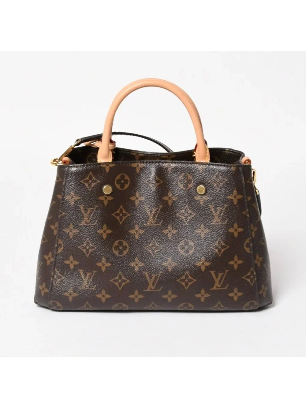 Louis Vuitton Montaigne BB Monogram Handbag Brown
